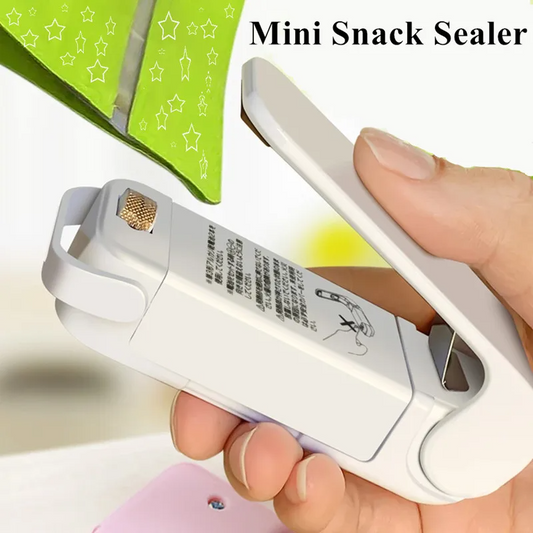 Portable Heat Sealer: Mini Clip for Food Storage Bags.