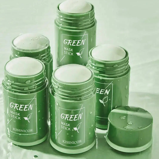 Face Clean Mask Green Tea Cleansing Stick Mask Acne Shrink Blackhead  Deep Moisturizing Cleansing Mask Film 40g Pores