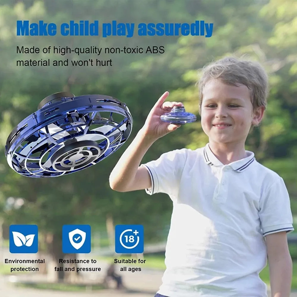 Flashing Gyroscope Spinning Children Hand Turn Rotating Gyro Toys