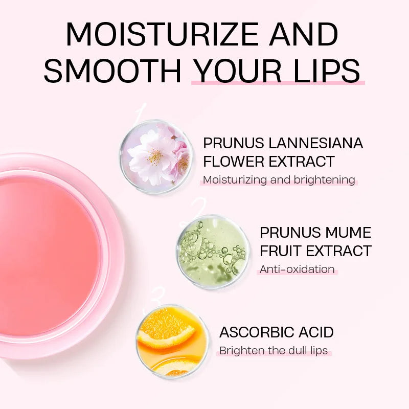 Cherry Blossom Essence Face Skin Care Set  Moisturizing Collagen Eye Cream Exfoliating Gel Cleanser Lip Mask