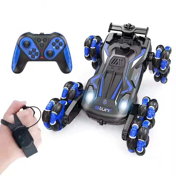 Six Wheel Stunt Remote Control Car with LED Lights, 360° Rotation, Spray Function & Long Battery Life – Perfect Gift for Kid