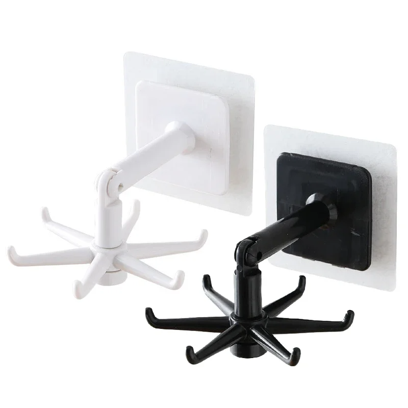 3PCS Kitchen Hook Multi-Purpose Hooks 360 Degrees Rotated Rotatable Rack, Storage Spoon Hanger