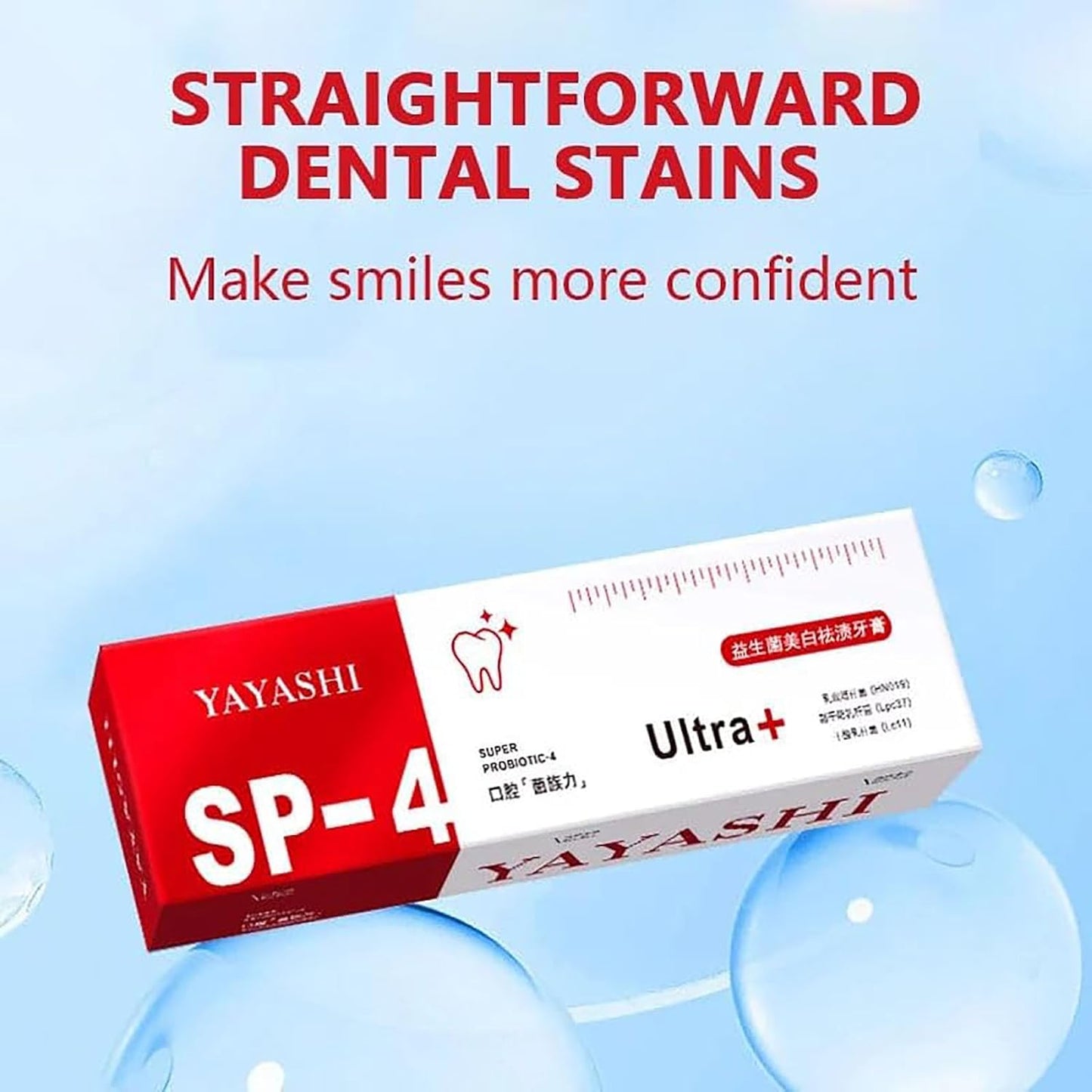 SP-4 Probiotic Whitening Toothpaste – Brightening, Stain Removal & 4-Probiotic Formula