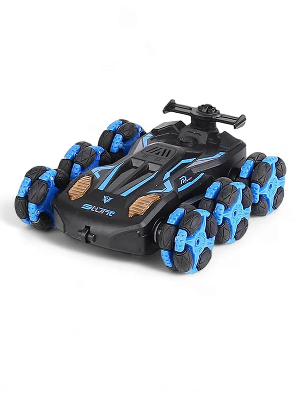 Six Wheel Stunt Remote Control Car with LED Lights, 360° Rotation, Spray Function & Long Battery Life – Perfect Gift for Kid